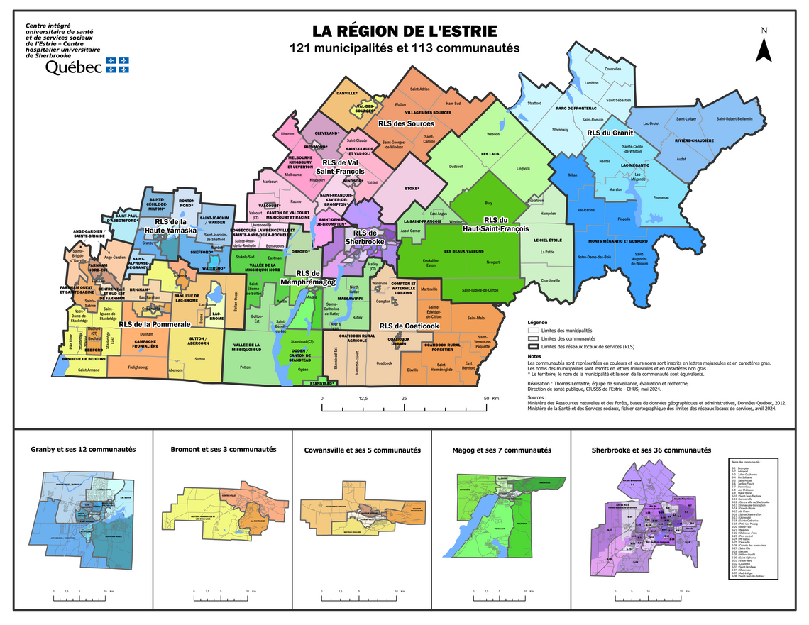 Carte municipalités