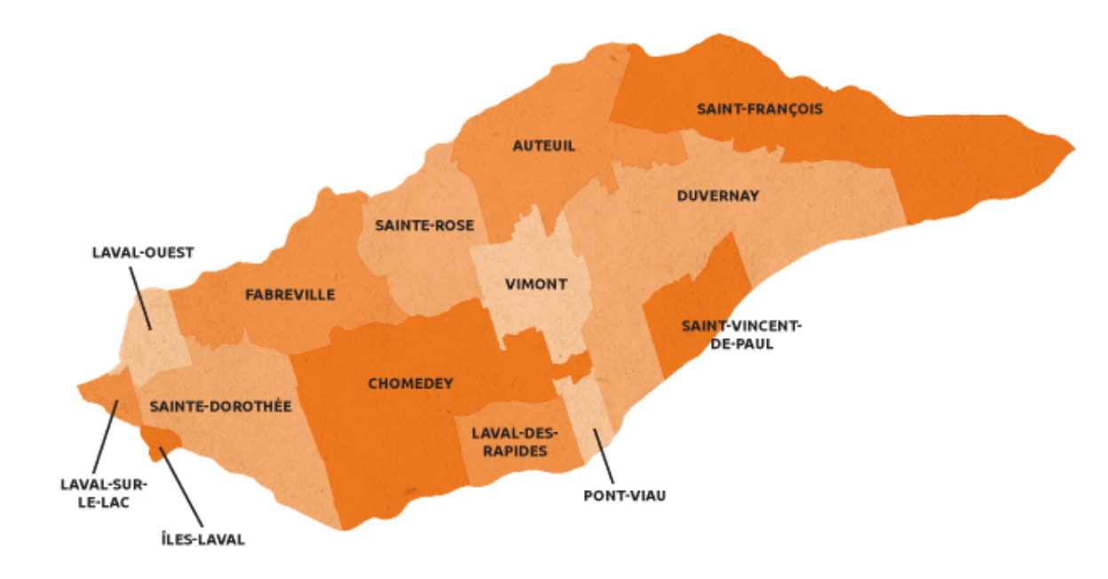 Carte municipalités