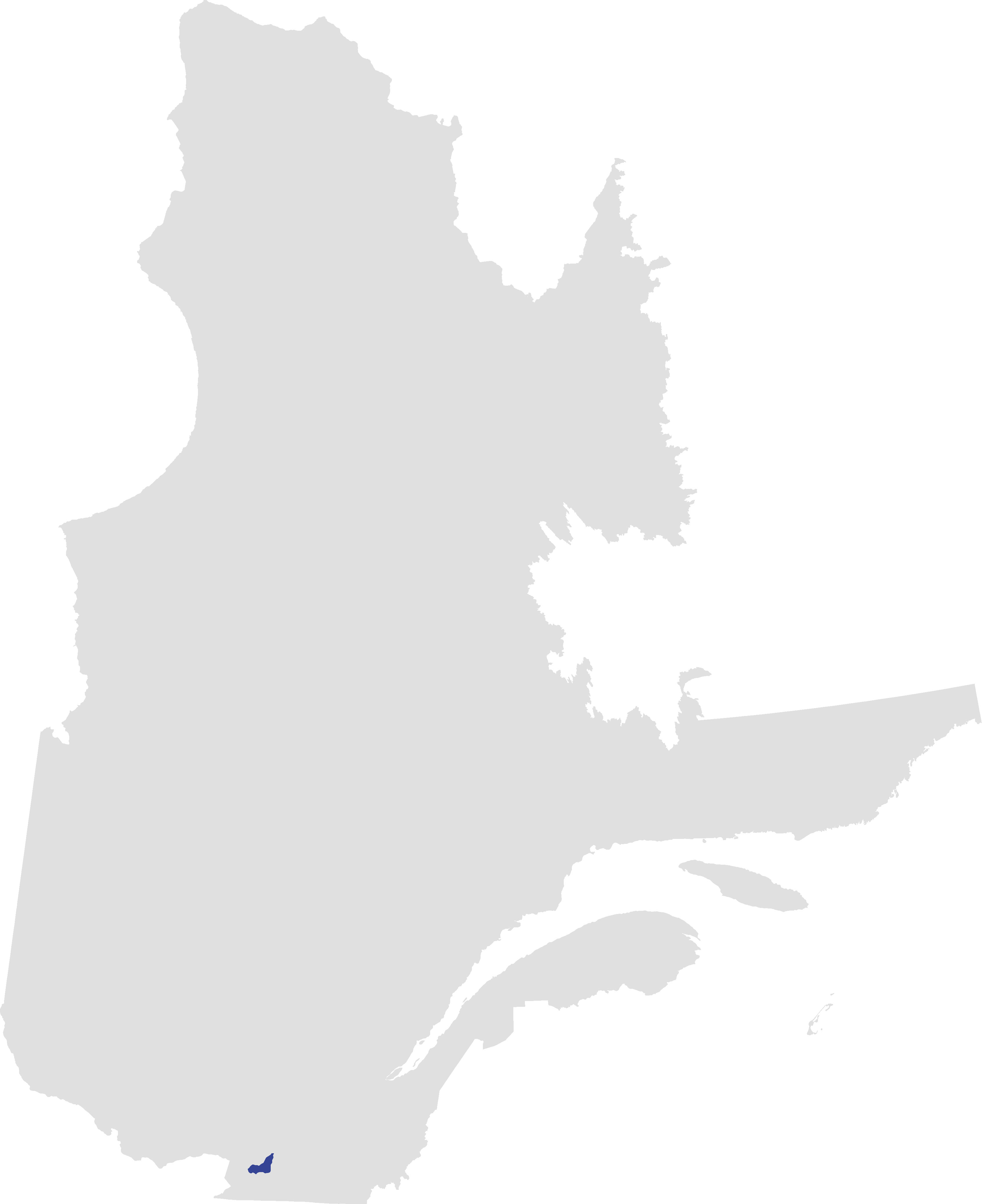 Quebec MRC Québec Location Map Mtl